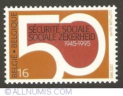 Image #1 of 16 Francs 1995 - 50th Anniversary of Social Security System