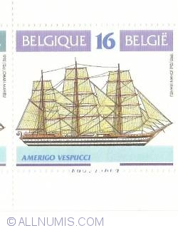 Image #1 of 16 Francs 1995 - The Amerigo Vespucci - Italy