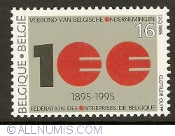 16 Francs 1995 - Centennial of Federation of Belgian Enterprises