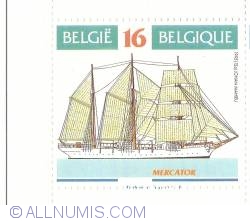 Image #1 of 16 Francs 1995 - The barquentine Mercator - Belgium