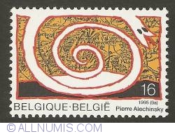Image #1 of 16 Francs 1995 - Pierre Alechinsky - Sauvagement, Marensart