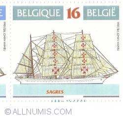16 Francs 1995 - The NRP Sagres III -Portugal