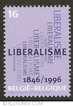 Image #1 of 16 Francs 1996 - 150th Anniversary of Liberalism in Belgium