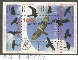 Image #1 of 160 Cent 1995 - Birds of Prey Souvenir Sheet
