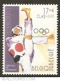 Image #1 of 17 + 4 Francs / 0,42 + 0,10 Euro 2000 - Taekwondo