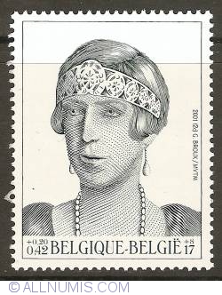 Image #1 of 17 + 8 Francs / 0,42 + 0,20 Euro 2001 - Queen Elisabeth