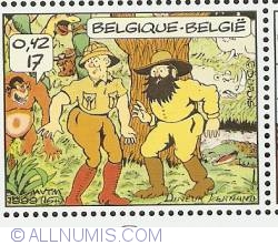Image #1 of 17 Francs / 0.42 Euro 1999 - Baard en Kale (Beard and Bold)