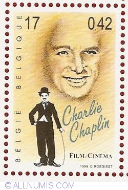 Image #1 of 17 Francs / 0.42 Euro 1999 - Charlie Chaplin