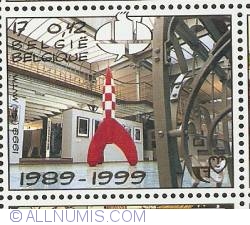 Image #1 of 17 Francs / 0.42 Euro 1999 - Belgian Centre of Comic Strip Art