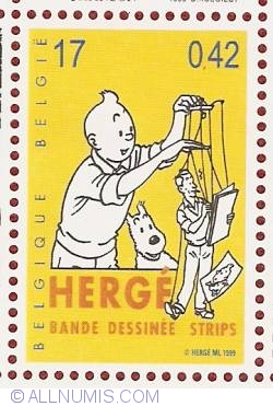 Image #1 of 17 Francs / 0.42 Euro 1999 - Hergé / Tintin