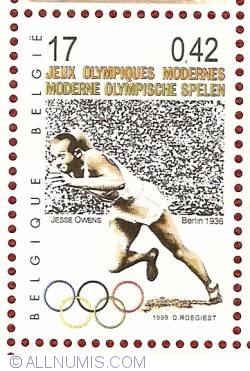 Image #1 of 17 Francs / 0.42 Euro 1999 - Jesse Owens