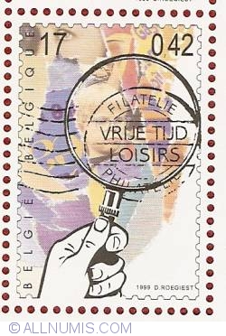 Image #1 of 17 Francs / 0.42 Euro 1999 - Philately