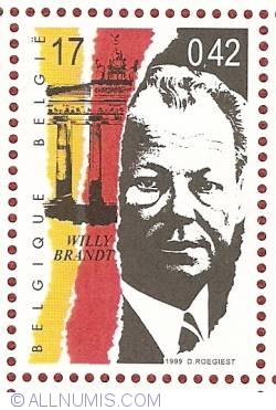 Image #1 of 17 Francs / 0.42 Euro 1999 - Willy Brandt