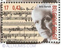 Image #1 of 17 Francs / 0,42 Euro 2000 - Béla Bartok