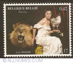 Image #1 of 17 Francs / 0,42 Euro 2000 - Jacques Charlier - Belgique éternelle