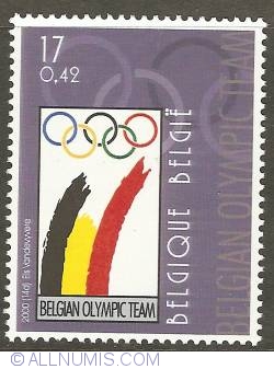 Image #1 of 17 Francs / 0,42 Euro 2000 - Logo Belgian Olympic Team