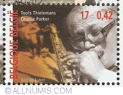 Image #1 of 17 Francs / 0,42 Euro 2000 - Toots Thielemans / Charlie Parker