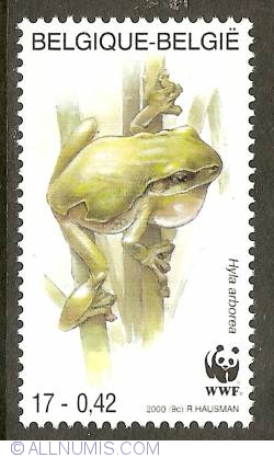 Image #1 of 17 Francs / 0,42 Euro 2000 - Tree Frog