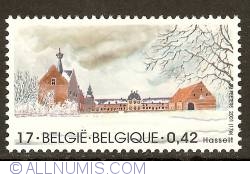 Image #1 of 17 Francs / 0,42 Euro 2001 - Abbatial Farm and Abbey "Herkenrode" - Hasselt