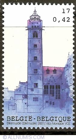 Image #1 of 17 Francs / 0.42 Euro 2001 - Belfort of Diksmuide