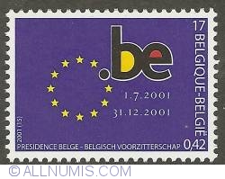 Image #1 of 17 Francs / 0,42 Euro 2001 - Belgian Presidency of the European Union