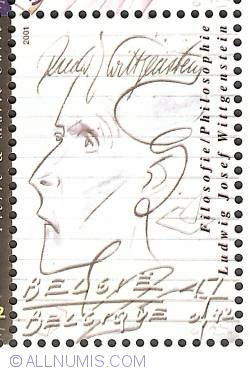 Image #1 of 17 Francs / 0,42 Euro 2001 - Philosophy - Ludwig Josef Wittgenstein