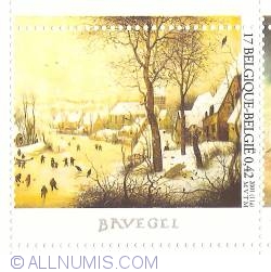 17 Francs / 0,42 Euro 2001 - Pieter Breughel Sr. - Winter Landscape with a Bird Trap