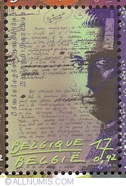 Image #1 of 17 Francs / 0,42 Euro 2001 - Semiotics - Roland Barthes
