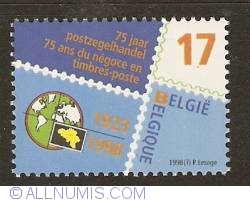 Image #1 of 17 Francs 1998 - 75th Anniversary of Stamp Trade Association