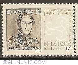 Image #1 of 17 Francs 1999 - 150th Anniversary of First Stamp