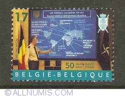 Image #1 of 17 Francs 1999 - 50th Anniversary of NATO - General Commandment