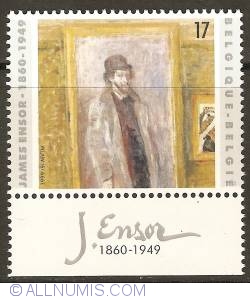 Image #1 of 17 Francs 1999 - James Ensor - Ma chambre préférée (with tab)