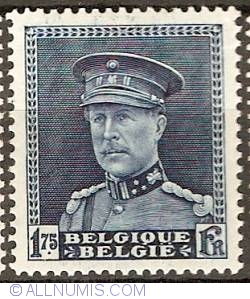 1,75 Franc 1931 - King Albert I in uniform