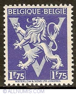 1,75 Francs 1944 - BELGIQUE-BELGIE