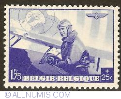 Image #1 of 1,75 Francs + 25 Centimes 1938 - King Leopold III Aviator