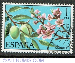 Image #1 of 1 Peseta 1975 - Almonds, Nuts and Blossoms