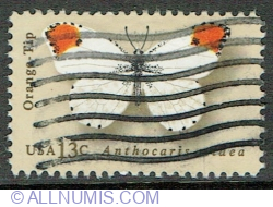 Image #1 of 13 Cents 1977 - Orange Tip (Anthocharis cardamines)