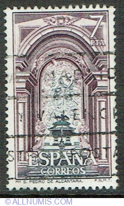 Image #1 of 7 Pesetas 1976 -  Monastery of San Pedro de Alcántara