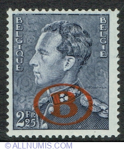 2.25 Franc 1941 - Regele Leopold III