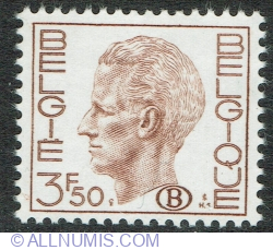 3.50 Francs 1972 - Regele Baudouin