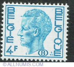 4 Francs 1974 - Regele Baudouin