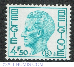 4.50 Francs 1975 - Regele Baudouin