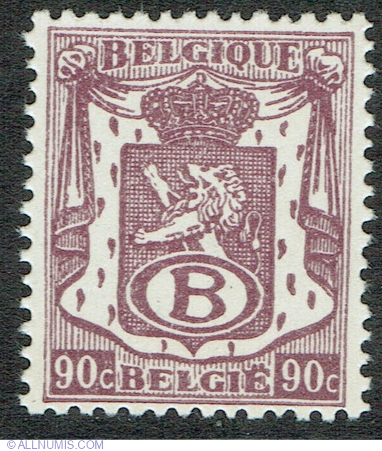 90 Centimes 1949 - Coat of Arms, Coat of Arms - Circulation stamps ...