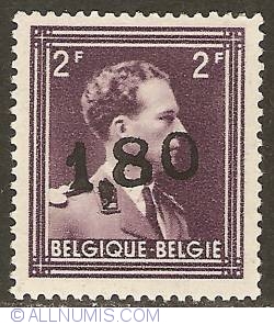 Image #1 of 1,80 overprint 1946 on 2 Francs