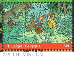 Image #1 of "1" 2011 - Tintin - Prizonierii Soarelui (album 1949)