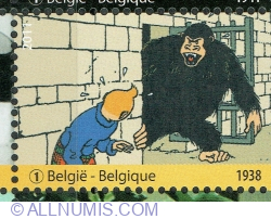Image #1 of "1" 2011 - Tintin - The Black Island. (album 1938)