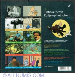 Image #1 of 10 x "1" 2011 - Tintin pe ecranul negru