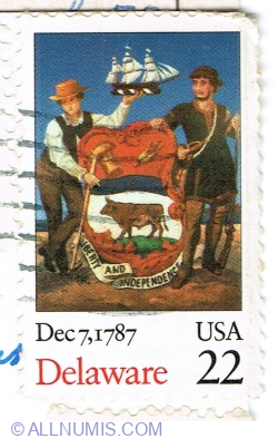 22 Cents 1987 - Delaware Ratification Date
