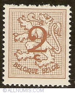 2 Centimes 1957 - Heraldic Lion