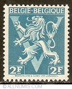 2 Francs 1944 - BELGIE-BELGIQUE